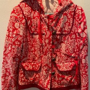 Red Anthropologie Jacket